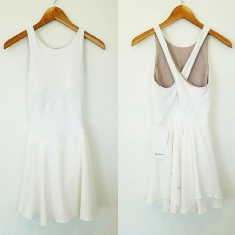 Lululemon Court Crush Dress White NWT Tennis Athleisure Athletic Active Casual - Picture 2 of 12